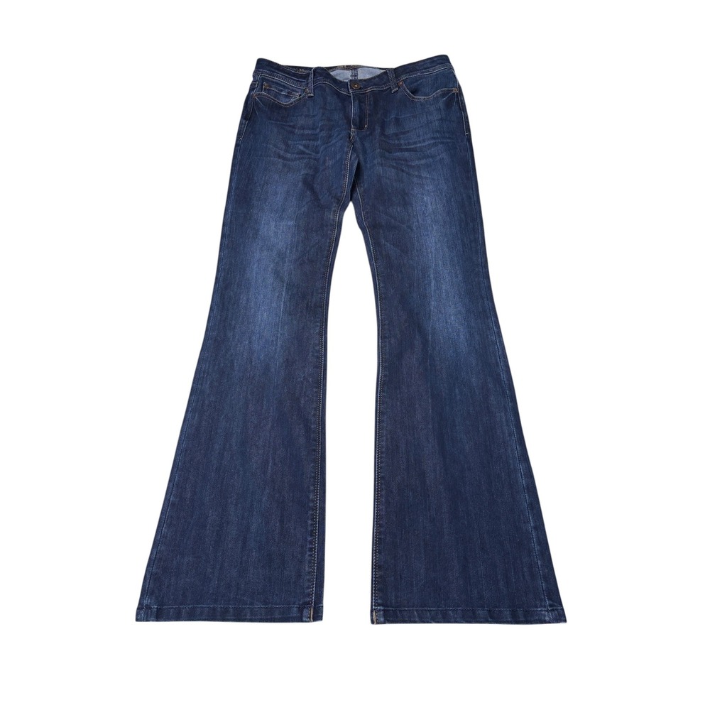DL1961 Milano Boot Jeans Womens 31X33 USA Dark Wash 4-Way 360 Stretch Indigo